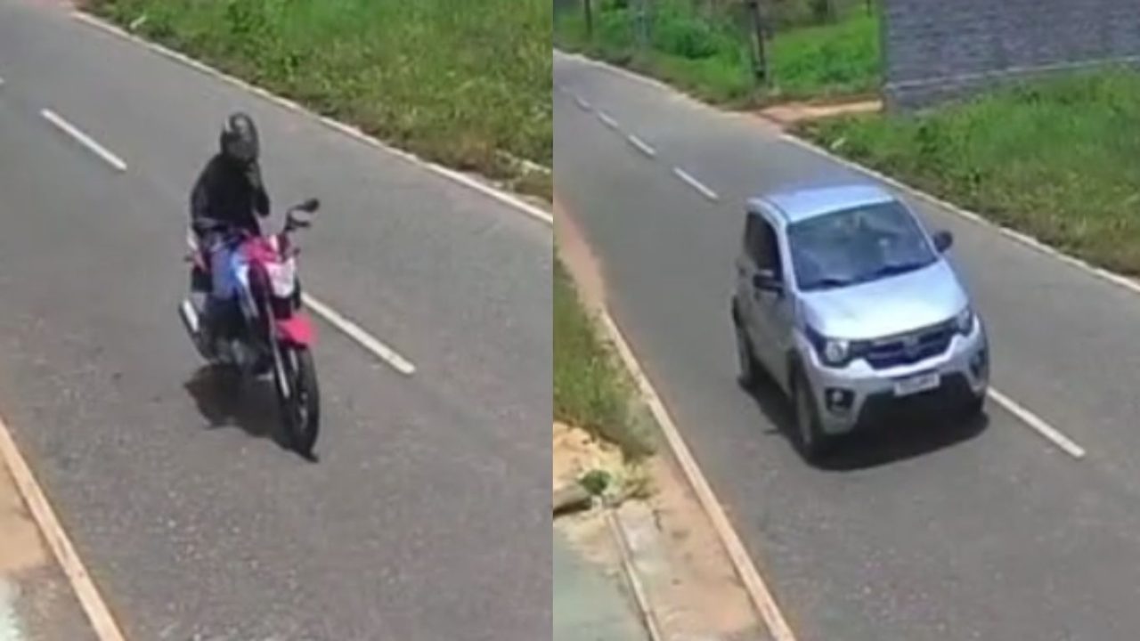 Bandido furta moto em plena luz do dia em Cidelândia; câmeras registram toda a ação