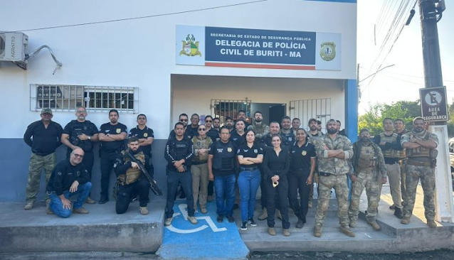 Operação da Polícia Civil em Buriti prende sete suspeitos e apreende armas de grosso calibre, drogas e dinheiro