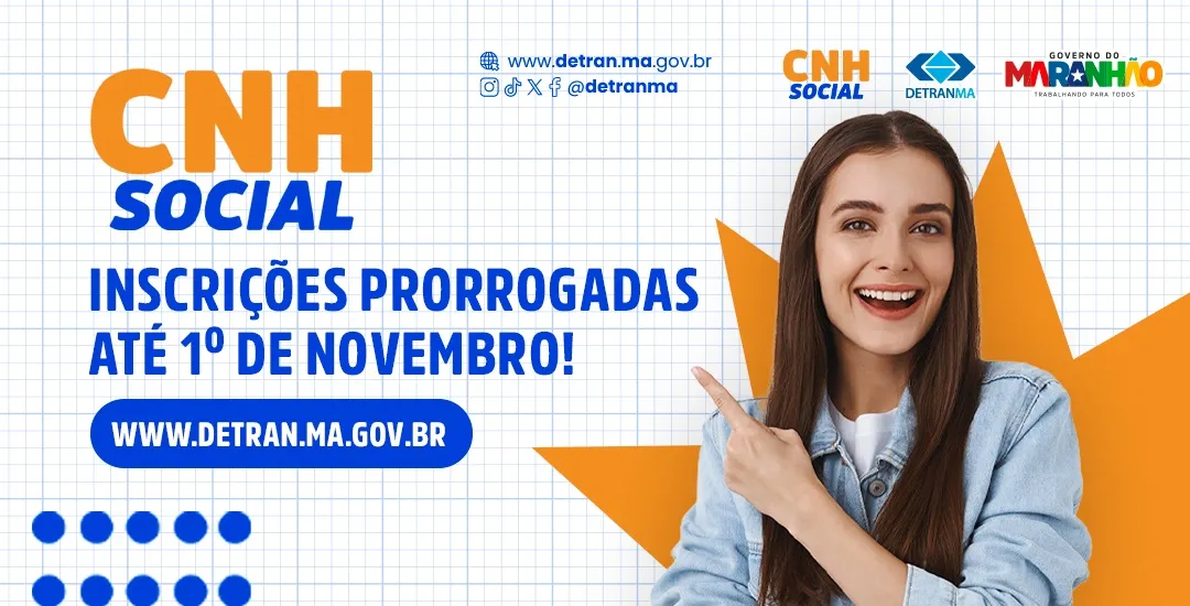 Lista de candidatos sorteados da CNH Social será divulgada nesta sexta-feira no Maranhão