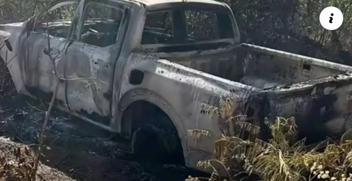 Corpo carbonizado é encontrado em carroceria de caminhonete incendiada na BR-230, no Maranhão